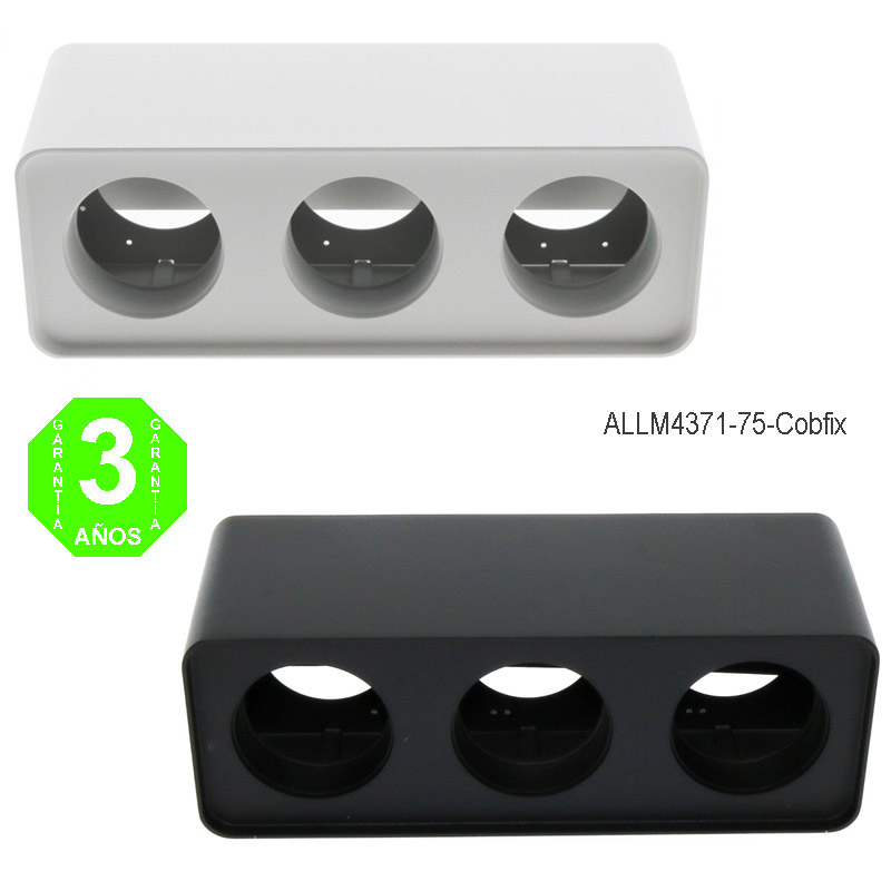 Aro 3 Elementos Superficie Blanco o Negro para Módulos COBFIX 10W [ALLM4371-75]