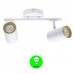 Regleta Aplique 2 Focos Orientables GU10 Blanco Mod. Country [ALLM4351]