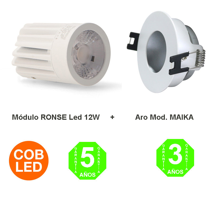 Kit Aro Maika Foco Módulo Led Ronse 12W Driver Lifud IP20 [ALGA44194332] 