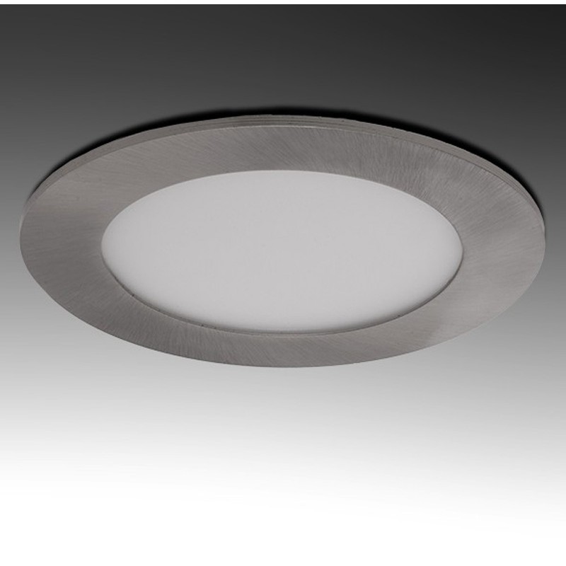 Placa Foco Downlight LED Marco Níquel Satinado 6W ØCorte 103mm 50.000H [GL-CL-R6N]