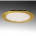 Placa Foco Downlight LED Marco Color Dorado 12W Corte 153mm [GL-CL-R12N-G]